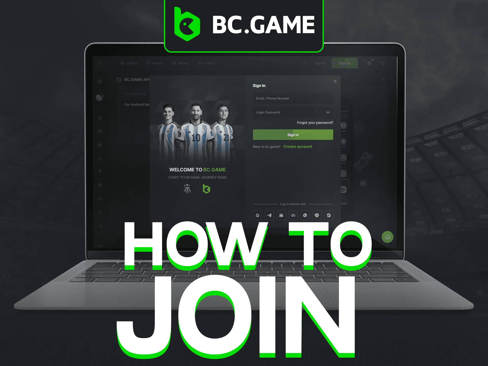 Como começar a jogar no BC Game Brasil